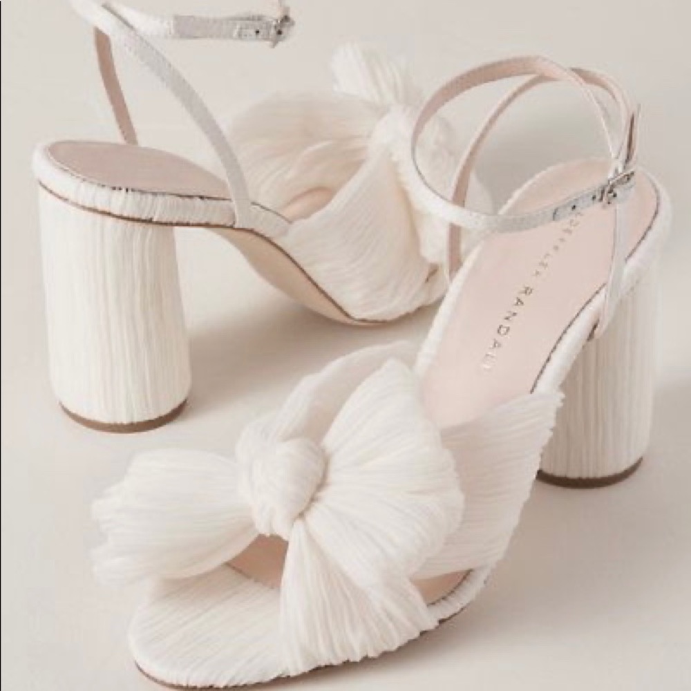 LOEFFLER RANDALL CAMELLIA KNOT MULE HEEL